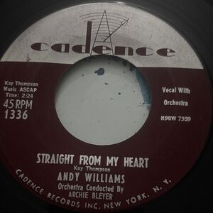 Andy Williams - Straight From My Heart Vinyl Record